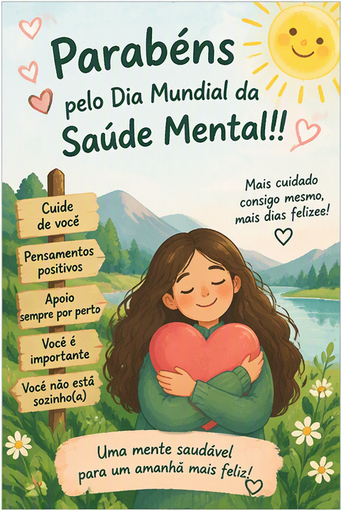 Parabéns pelo Dia Mundial da Saúde Mental!
